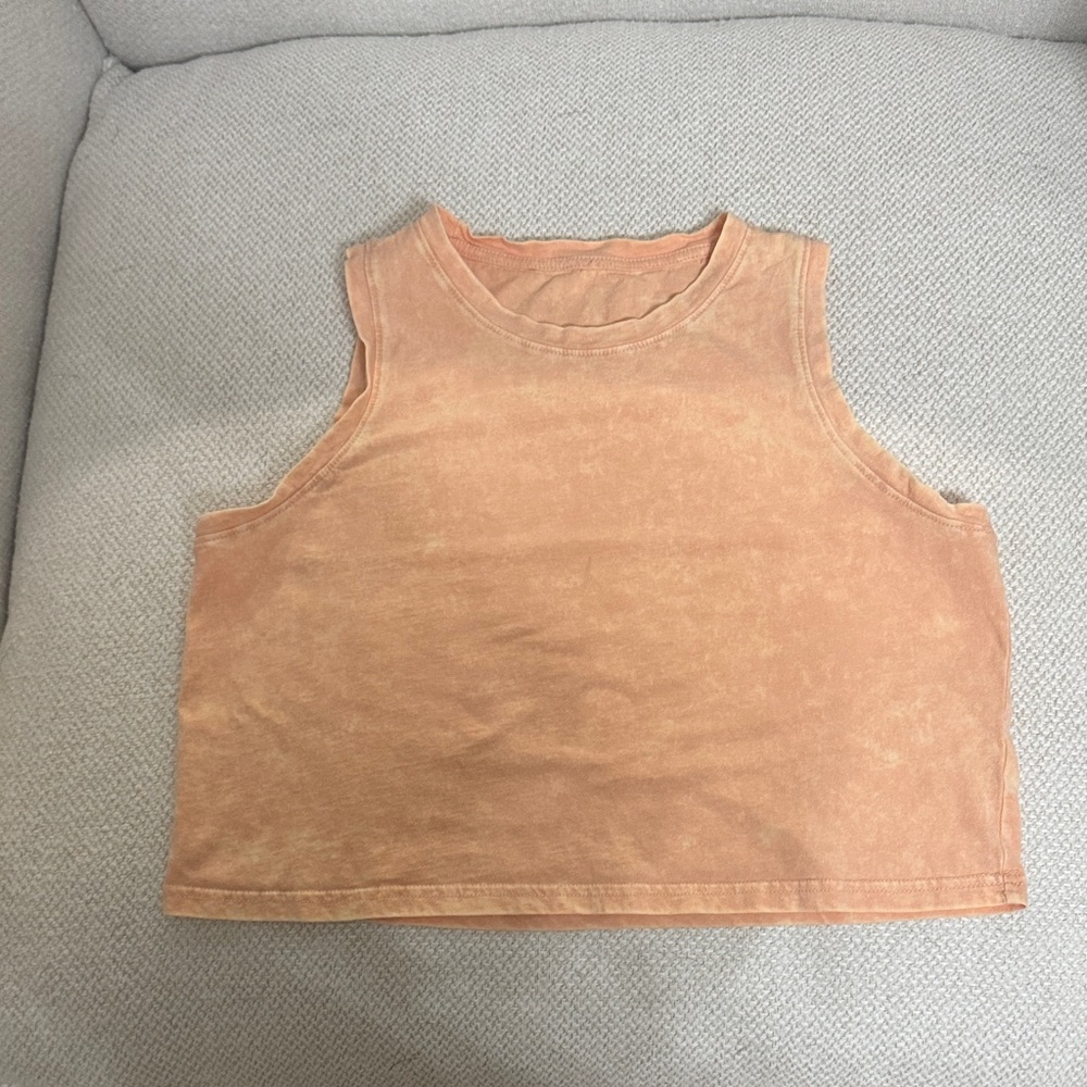 Peach Sleeveless Tank Top